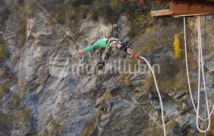 Bungy jumping. New Zealand.
