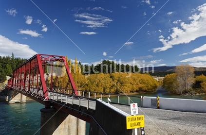 Clutha Bridge, Luggate, Central Otago,  South Island, New Zealand.