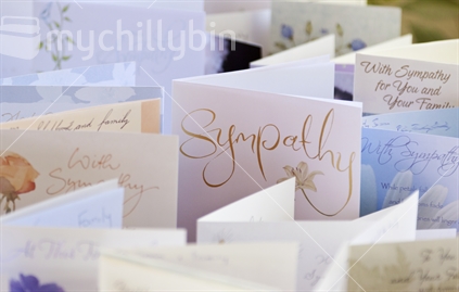 Sympathy cards for a loved one.