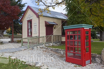 Historic buildings at Cardrona Township, South Island, New Zealand.