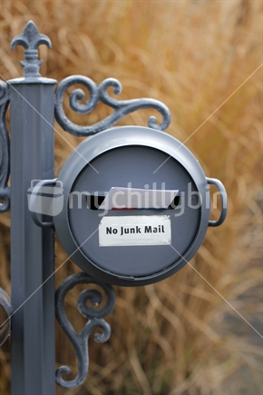 No junk mail letter box