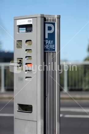 Parking machine in Auckland City