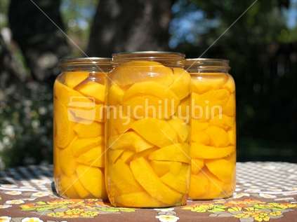 Bottled peaches
