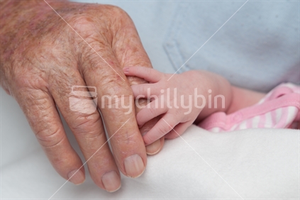 Baby and Grandparent
