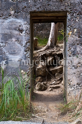 Rock door, Karangahake Gorge, New Zealand
