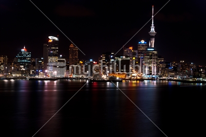 Night Lights of Auckland, New Zealand
