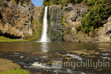 Hunua Falls with a slow shutter speed