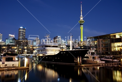 Evening reflections, Auckland City, New Zealand