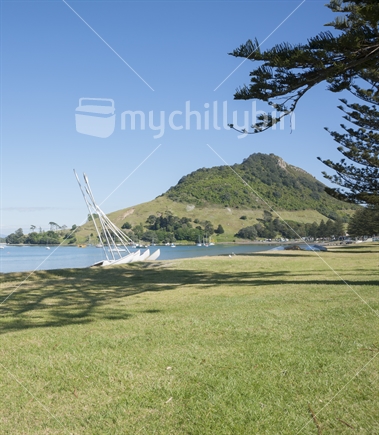 Mount Maunganui's Pilot Bay, portrait image, New Zealand, 