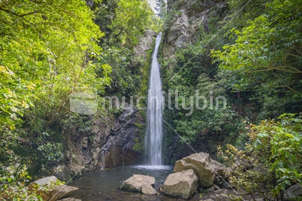 Washpen Falls waterfall  in Canterbury New Zealand