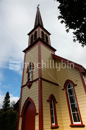 Church of St Joseph's at Jerusalem on the Whanganui River, or in Maori, Hiruharama, New Zealand