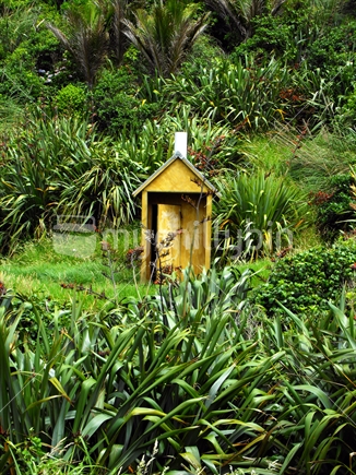 Beach toilet at Waikawau