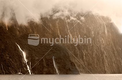 Early morning at Milford Sound