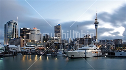 Auckland City, Skytower and Viaduct Basin
