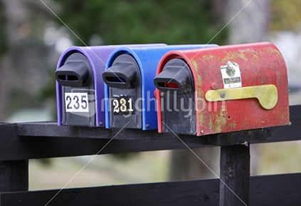 Coloured Letter Boxes