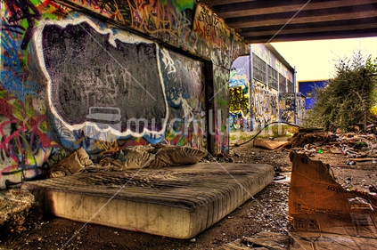 Homeless bed