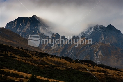 Moody Mountains Glenorchy New Zealand