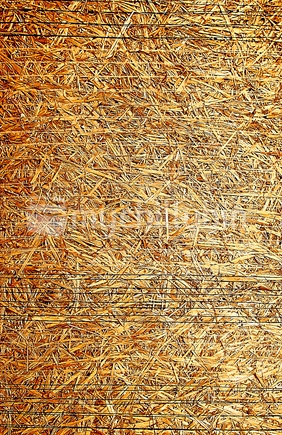 Close up of bale of straw or hay