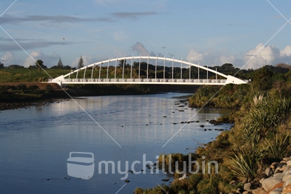 Te Rewa Rewa bridge, foreshore walkway, New Plymouth