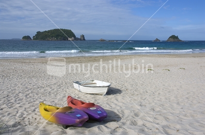 Image of a boats pulled up on a beach