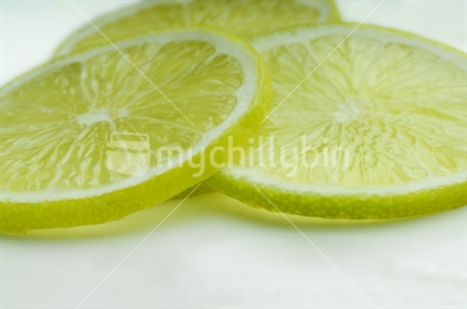 Stack of lime slices