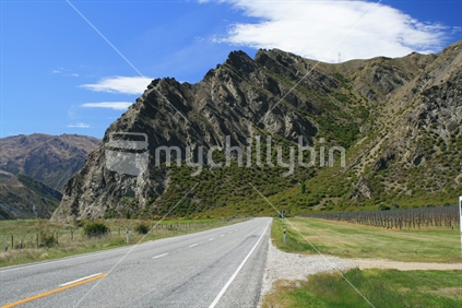 Along the Gibbston Valley road toward Cromwell, Central Otago