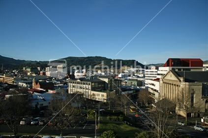 Overlooking the CBD of Dunedin, Otago, New Zealand.