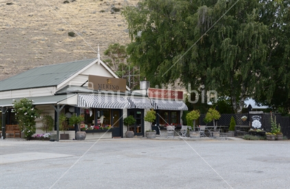 Local shops and tourist attractions at Tarras, Central Otago.