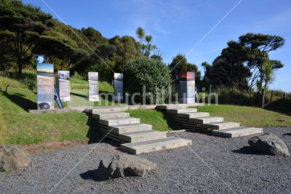 Arai Te Uru, information and notice boards set up for tourism in South Hokianga.