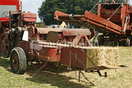 Crank Up is an annual event that takes place in Edendale, Southland.  These are displays of the 24th year, 2011. Hay baler.