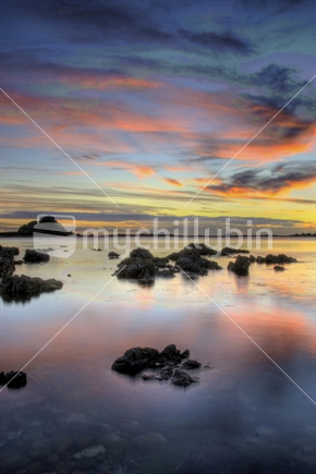 Sunset at Island Bay, Wellington, New Zealand