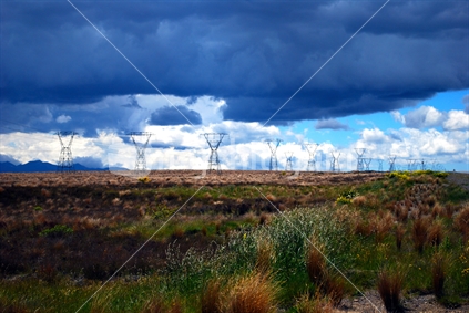 Powerlines Desert Road