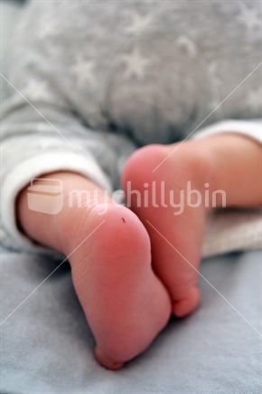 Baby feet with Heel Prick Cut
