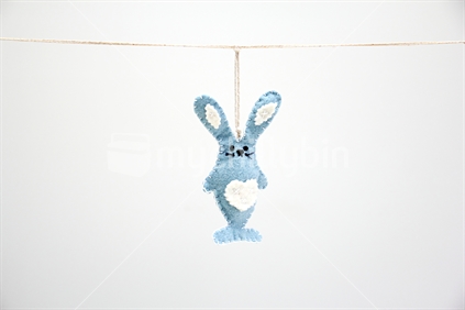 Blue Easter Bunny Decoration