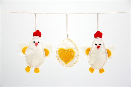 Chicken and Easter Egg Decorations
