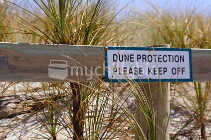 Sand Dune Protection Sign