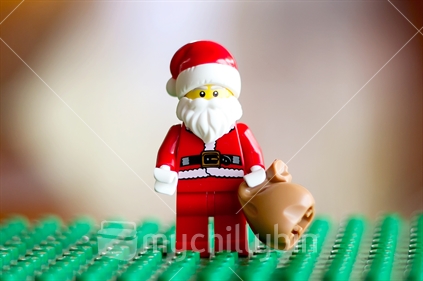 Lego Santa holding sack