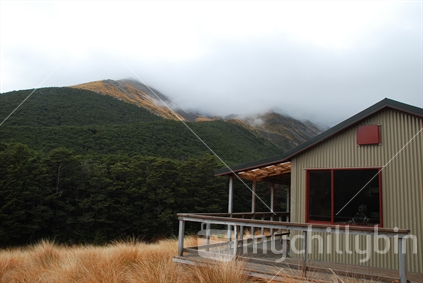 Speargrass hut in Nelson Lakes, National Park