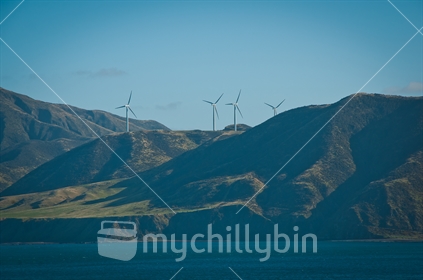 Wind Turbines on hills near Wellington