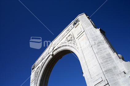 Arch on the Bridge of Remembrance, Christchurch, New Zealand