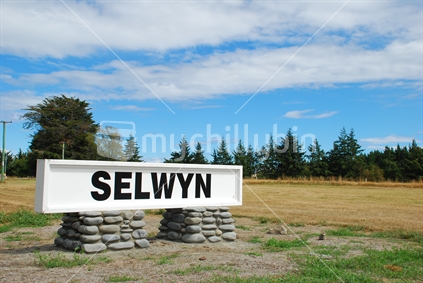 Selwyn Railway Sign, New Zealand