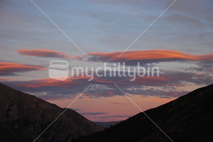 Sunset, Arthurs Pass, New Zealand