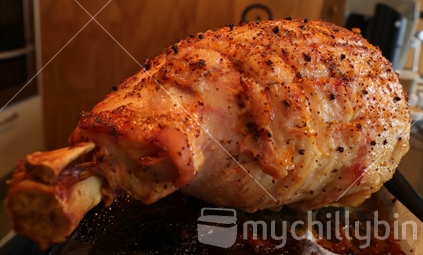 Traditional Christmas Dinner - Ham on the bone