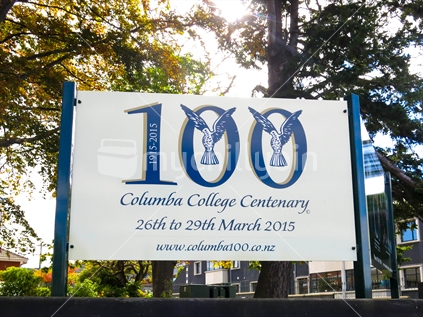 School centenaries are happening throughout NZ this decade, Columba College is in Dunedin.