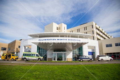 Entrance to Palmerston North Hospital building