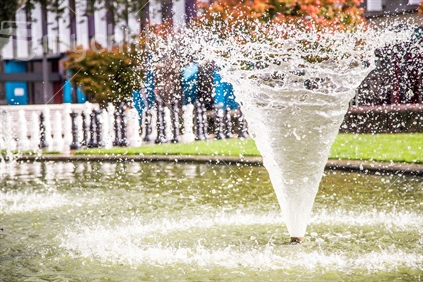 Water fountain in Palmerston North city centre