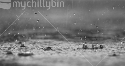 Rain falls in Palmerston North, New Zealand (Raised ISO)