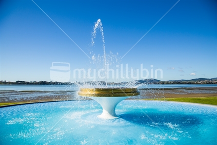 Art deco water fountain in Tauranga