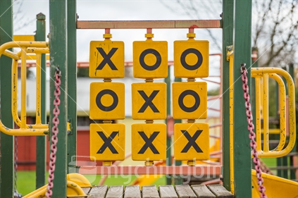 Noughts and Crosses game in a playground