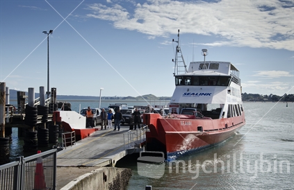 Sea Link vehicular ferry at Half Moon Bay